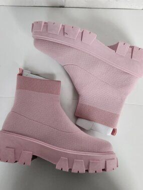 Lug Sole Knit Booties
